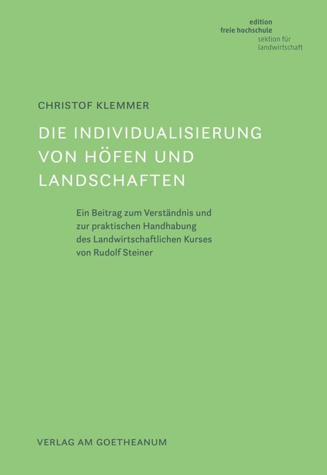 Christof Klemmer: Die Individualisierung von Höfen und Landschaften, Buch