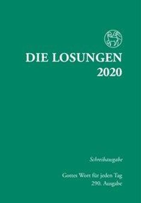 Die Losungen 2020 für Deutschland - Schreibausgabe, Buch