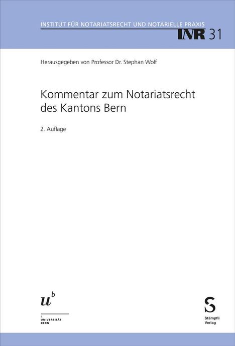 Kommentar zum Notariatsrecht des Kantons Bern, Buch