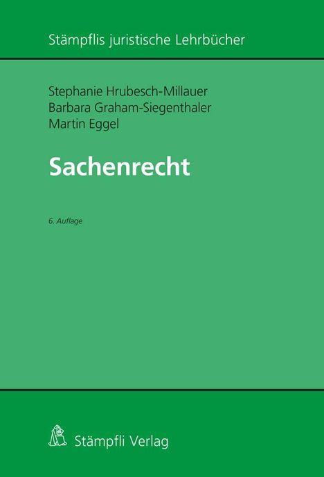 Stephanie Hrubesch-Millauer: Sachenrecht, Buch