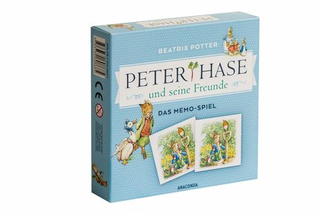Beatrix Potter: Peter Hase und seine Freunde - Das Memo-Spiel mit 40 Spielkarten im Spielkarton, Spiele