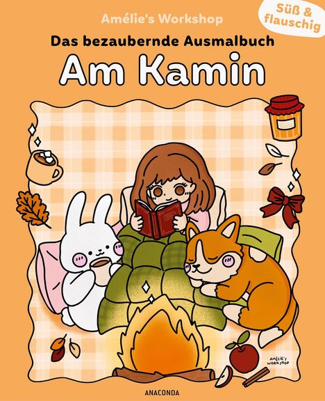 Süß und flauschig: Am Kamin - das bezaubernde Ausmalbuch, Buch