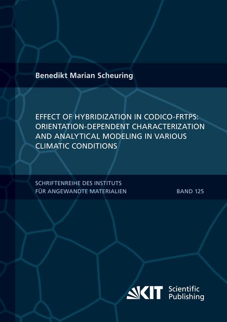 Benedikt Marian Scheuring. Titel: Effect of Hybridization in CODICO-FRTPs. Dunkelblauer Hintergrund mit Gitternetzmuster.