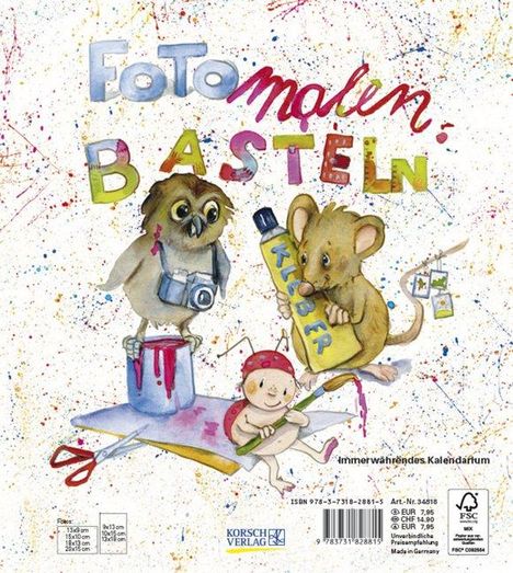 Foto-Malen-Basteln für Kinder, weiß, Kalender