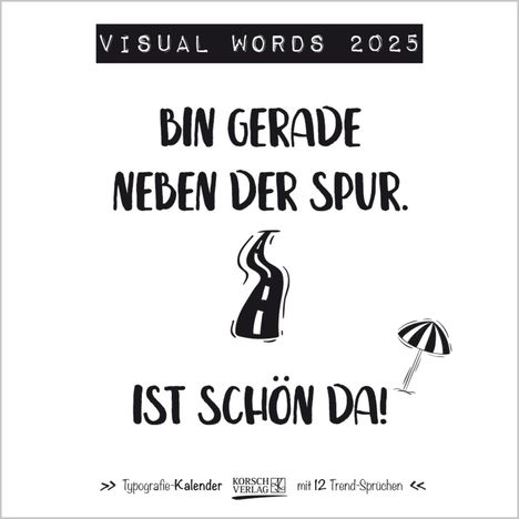 Visual Words 2025, Kalender