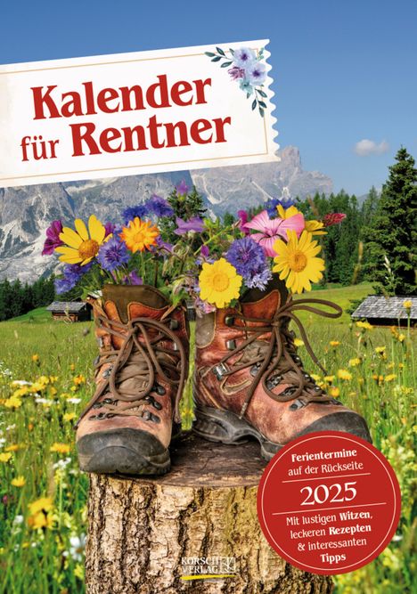 Kalender für Rentner 2025, Kalender