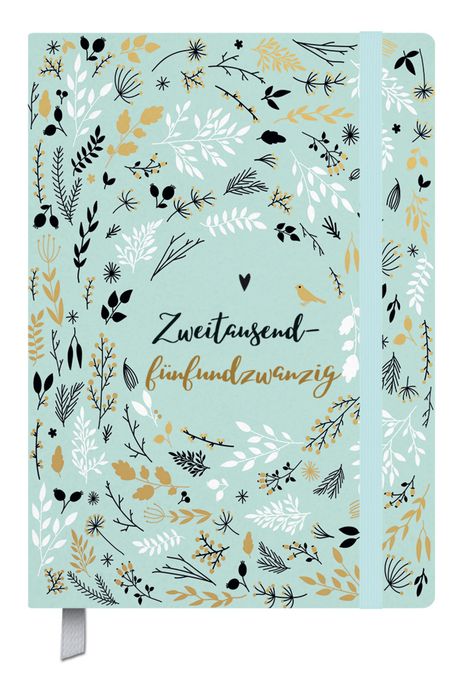 Terminkalender Campus Mint Flowers 18 Monate 2025/2026, Buch