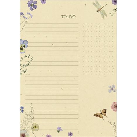 To-do Block Flowers, Buch