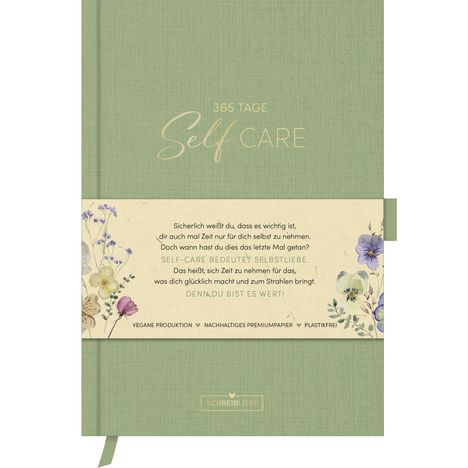 Self-care Tagebuch Green, Diverse