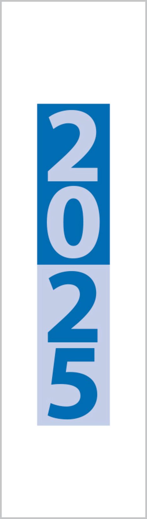 Streifenplaner Mini Blau 2025, Kalender