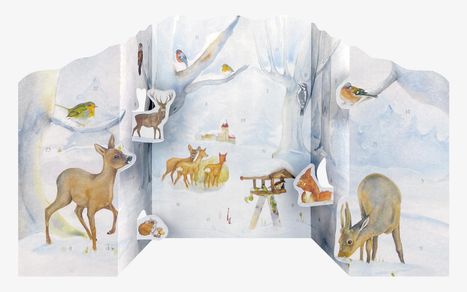 Adventskalender 'Tiere im Winterwald', Kalender