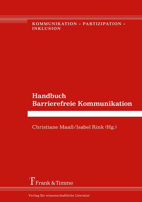 Handbuch Barrierefreie Kommunikation, Buch