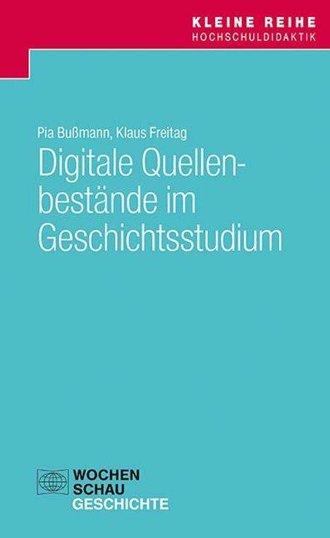 Pia Bußmann: Digitale Quellenbestände im Geschichtsstudium, Buch