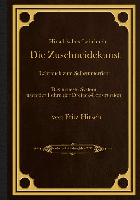 Fritz Hirsch: Hirsch'sches Lehrbuch, Buch