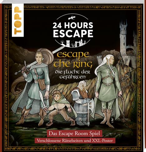 Annekatrin Baumann: 24 HOURS ESCAPE - Das Escape Room Spiel: Escape the Ring. Flucht der Gefährten, Buch