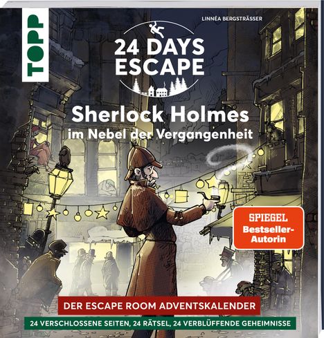 Linnéa Bergsträsser: 24 DAYS ESCAPE - Der Escape Room Adventskalender: Sherlock Holmes im Nebel der Vergangenheit, Buch