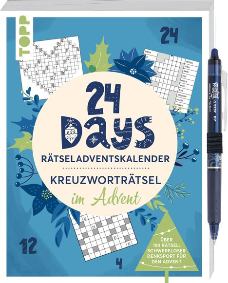 Frechverlag: 24 Days RÄTSELADVENTSKALENDER - Kreuzworträtsel im Advent, Buch