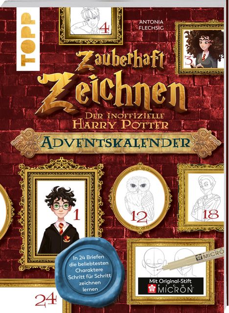 Antonia Flechsig: Zauberhaft Zeichnen. Der inoffizielle Harry Potter Adventskalender, Buch