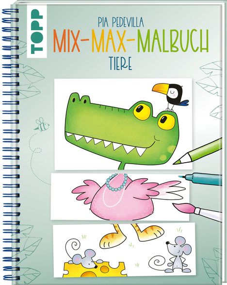 Pia Pedevilla: Mix-Max-Malbuch Tiere, Buch