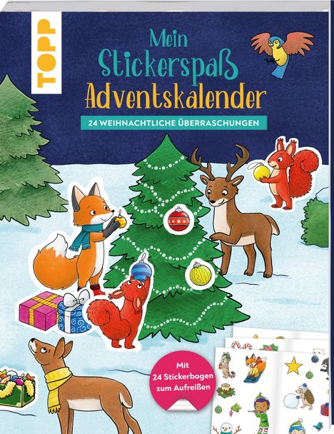 Stickerbuch-Adventskalender, Buch