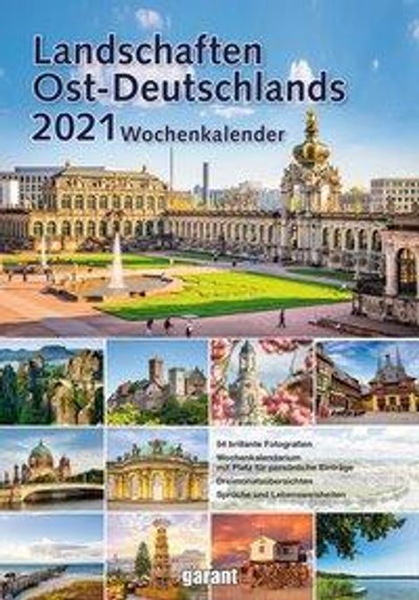 Landschaften Ostdeutschlands 2021, Kalender