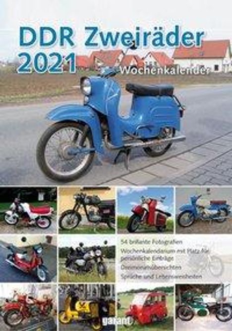 DDR Zweiräder 2021 - Wochenkalender, Kalender