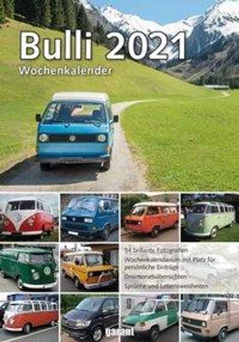VW Bulli 2021 Wochenkalender, Kalender