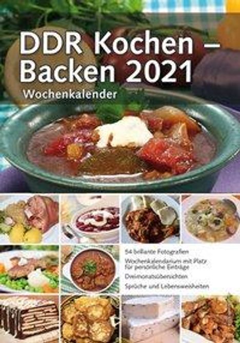 DDR Kochen - Backen 2021 Wochenkal., Kalender