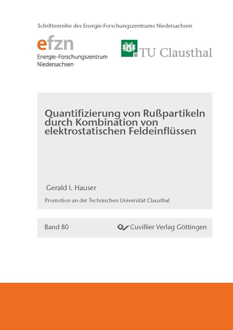 Gerald Hauser: Qualifizierung von Rußpartikeln durch Kombinationen von elektrostatischen Feldeinflüssen, Buch