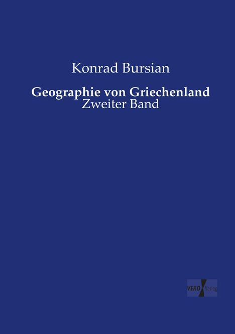 Konrad Bursian: Geographie von Griechenland, Buch