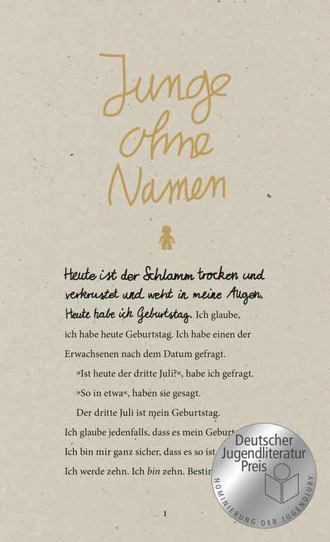 Steve Tasane: Junge ohne Namen, Buch