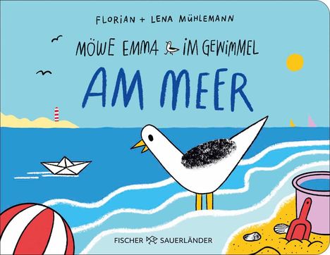 Florian Mühlemann: Möwe Emma im Gewimmel: Am Meer, Buch