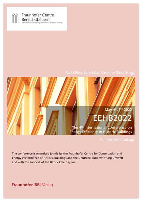 EEHB 2022. The 4th International Conference on Energy Efficiency in Historic Buildings, Buch