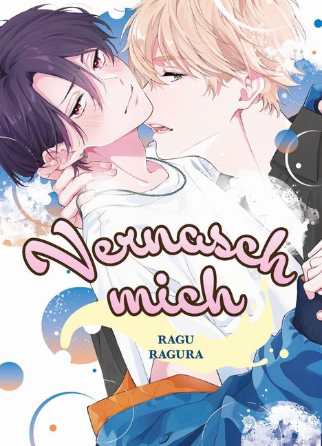 „Vernasch mich“ steht in geschwungener Schrift. Darunter „RAGU RAGURA“. Zwei stilisierte Figuren, eng umarmt.