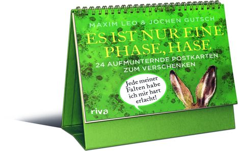 Maxim Leo: Es ist nur eine Phase, Hase - 24 aufmunternde Postkarten zum Verschenken, Buch