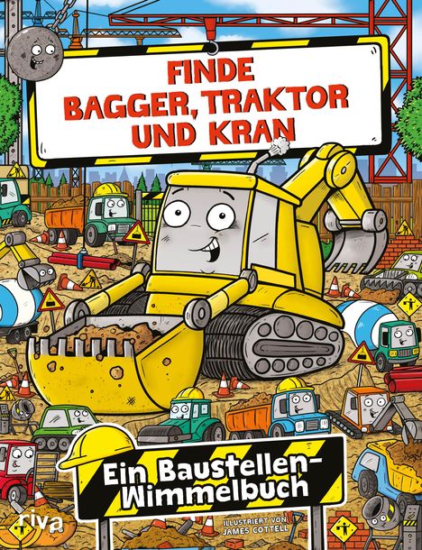 James Cottell: Finde Bagger, Traktor und Kran, Buch