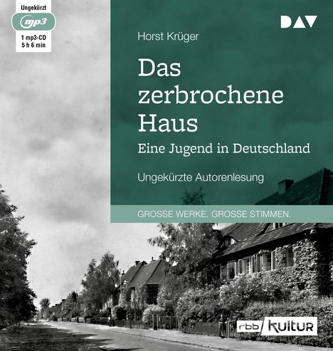 Horst Krüger: Das zerbrochene Haus. Eine Jugend in Deutschland, LP