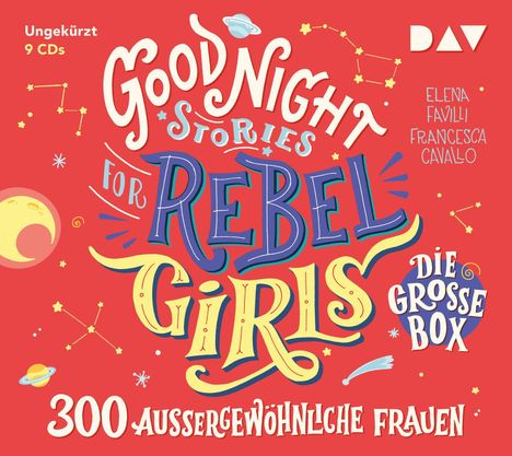 Good Night Stories for Rebel Girls-Die große Box, 9 CDs
