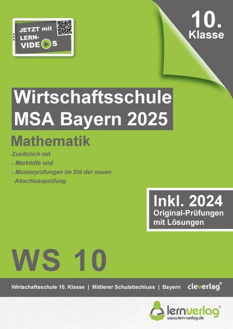 Original-Prüfungen Wirtschaftsschule Bayern 2025 Mathematik, Buch