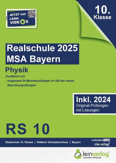 Original-Prüfungen Realschule Bayern 2025 Physik, Buch