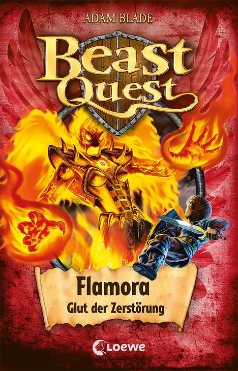 Adam Blade: Beast Quest (Band 64) - Flamora, Glut der Zerstörung, Buch