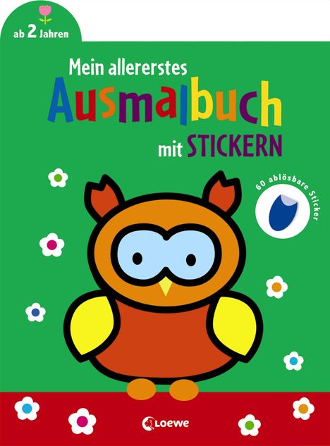 Mein allererstes Ausmalbuch mit Stickern (Eule), Buch