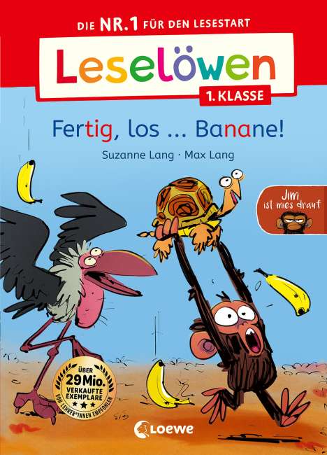 Suzanne Lang: Leselöwen 1. Klasse - Jim ist mies drauf - Fertig, los ... Banane!, Buch