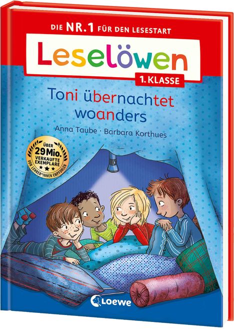 Anna Taube: Leselöwen 1. Klasse - Toni übernachtet woanders, Buch