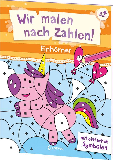 Wir malen nach Zahlen! - Einhörner, Buch