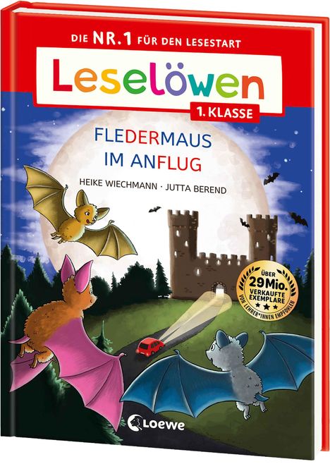 Heike Wiechmann: Leselöwen 1. Klasse - Fledermaus im Anflug (Großbuchstabenausgabe), Buch