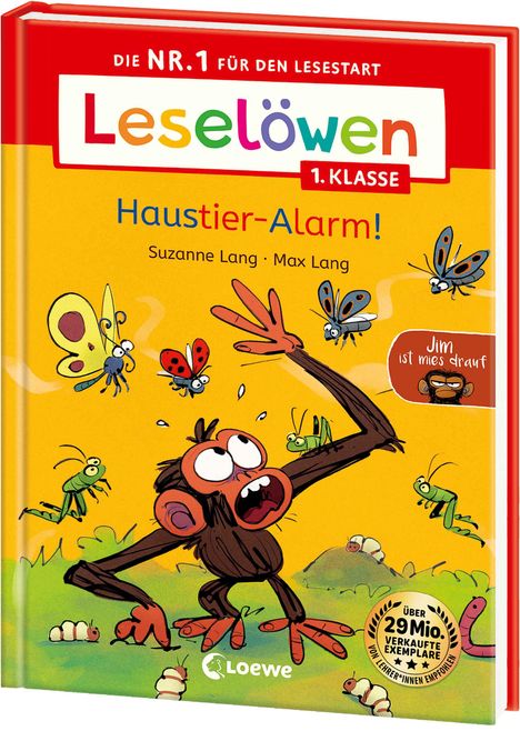 Suzanne Lang: Leselöwen 1. Klasse - Jim ist mies drauf - Haustier-Alarm!, Buch