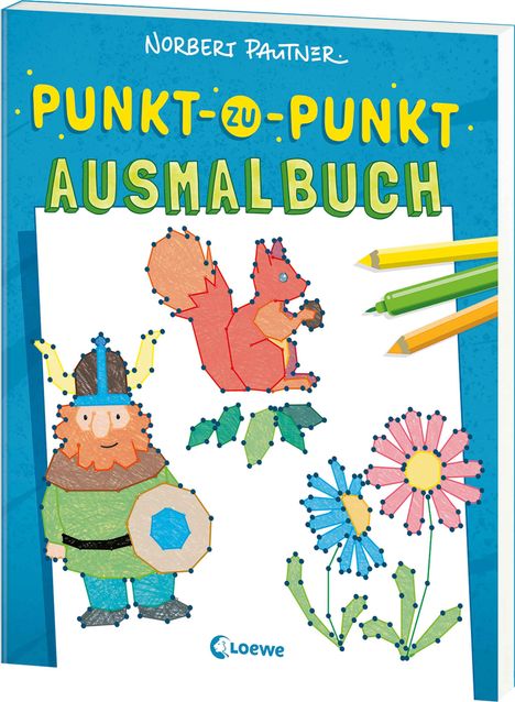 Punkt-zu-Punkt-Ausmalbuch (blau), Buch