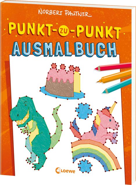 Punkt-zu-Punkt-Ausmalbuch (orange), Buch