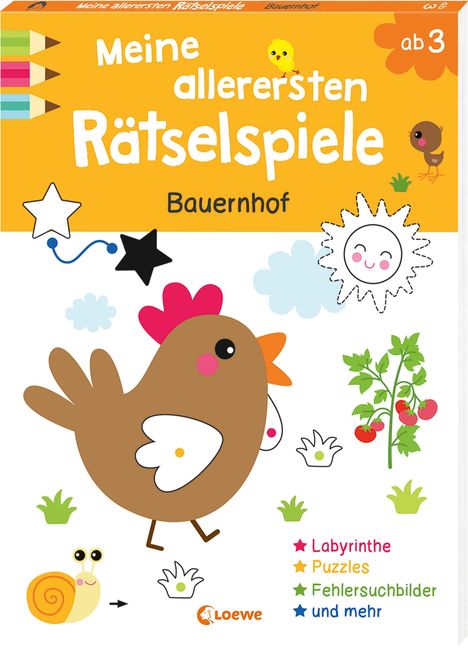 Meine allerersten Rätselspiele - Bauernhof, Buch